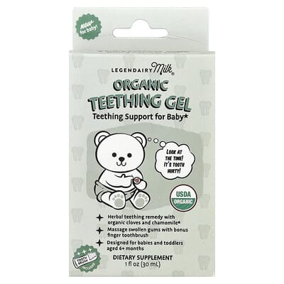 Organic Teething Gel , 1 fl oz (30 ml)