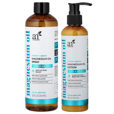 Набор спрей и лосьон artnaturals Magnesium Oil, 2 Piece Set