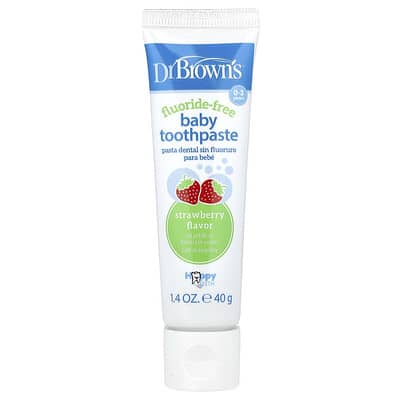 Baby Toothpaste, Fluoride-Free, 0-3 Years, Strawberry, 1.4 oz (40 g)