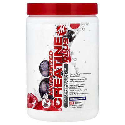 Микронизированный креатин Plus™, голубая малина, 420 g