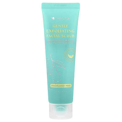 Gentle Exfoliating Facial Scrub, Fragrance Free, 4.1 fl oz (120 ml)