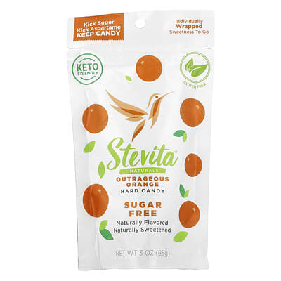 Леденцы Stevita Naturals без сахара, апельсин, 3 oz (85 g)