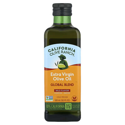 Extra Virgin Olive Oil, Global Blend, Mild, 16.9 fl oz (500 ml)