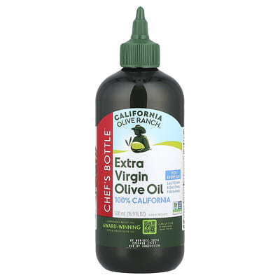 Оливковое масло Extra Virgin Chef's Bottle™, 100% California, 16.9 fl oz (500 ml)