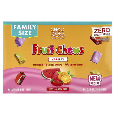 Fruit Chews, Variety, 64 Pieces, 8 oz (224 g)