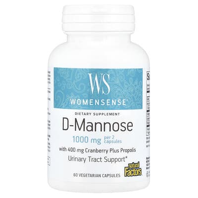 WomenSense® D-Mannose, 60 вегетарианских капсул