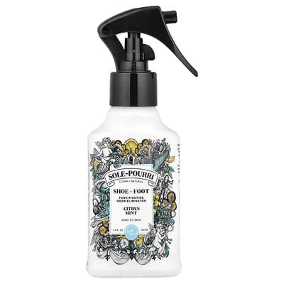 Освежитель запаха Sole-Pourri™, для обуви и ног, Citrus Mint, 3.4 fl oz (100 ml)