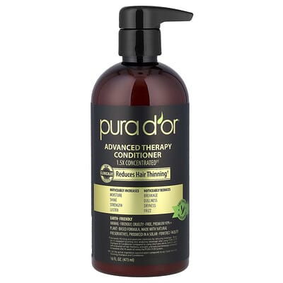 Кондиционер Pura D'or Advanced Therapy, 16 fl oz (473 ml)