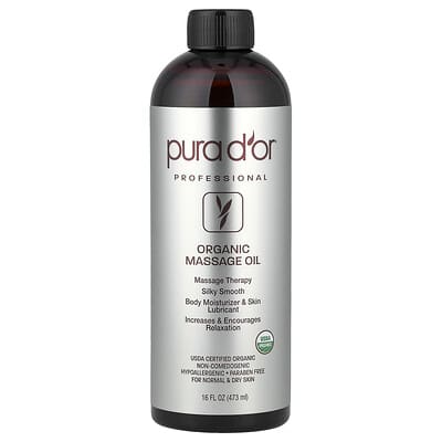 Professional, Organic Massage Oil, 16 fl oz, (473 ml)