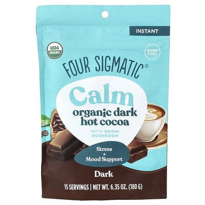 Calm, Organic Dark Hot Cocoa, 6.35 oz (180 g)