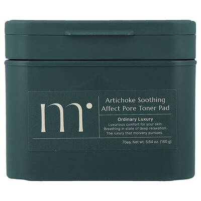 Molvany Тоник для лица Artichoke Soothing Affect, 70 дисков, 5.64 oz (160 g)
