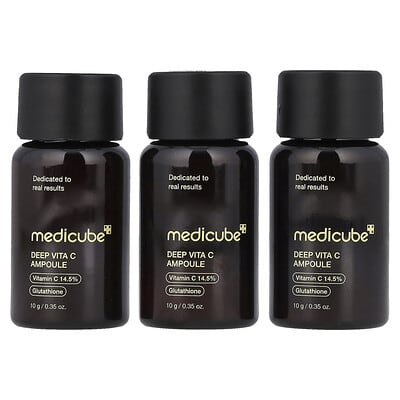 Deep Vita C Ampoule, 3 Bottles, 0.35 oz (10 g) Each