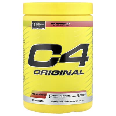 C4 / Cellucor C4® Original предтренировочный комплекс, арбуз, 15.7 унции (445 г)