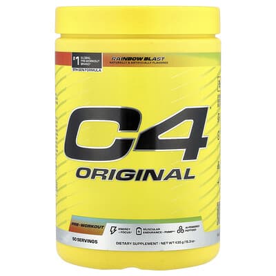Предтренировочная добавка C4 / Cellucor C4® Original, Rainbow Blast, 15.3 oz (435 g)