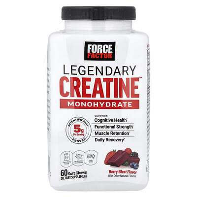 Креатин Force Factor Legendary Creatine™ Monohydrate Berry Blast 60 Soft Chews