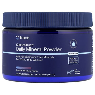 ConcenTrace®, Порошок минералов, Natural Blue Acai, 4.65 oz (132 g)