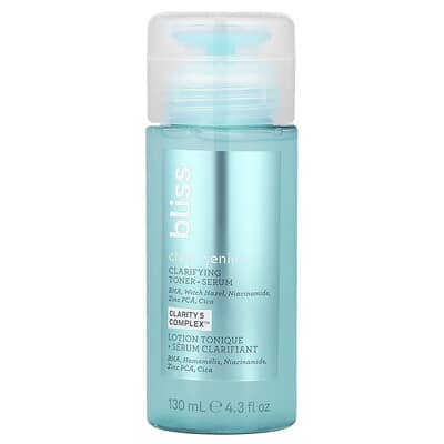 Очищающий тоник и сыворотка Bliss Clear Genius, 4.3 fl oz (130 ml)