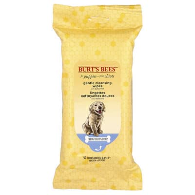 Gentle Cleansing Wipes with Buttermilk, For Puppies, 50 Count