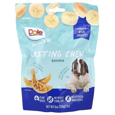 Lasting Chew, For Medium & Large Breeds, Banana, 5 Chews, 8 oz (225 g)