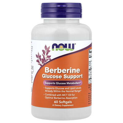 Berberine Glucose Support, 60 мягких капсул