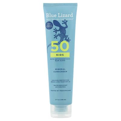 Детский солнцезащитный крем Blue Lizard Australian Sunscreen, SPF 50, 148 ml