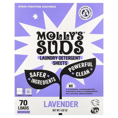 Laundry Detergent Sheets, Lavender, 35 Sheets