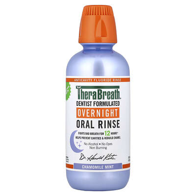 Ополаскиватель для рта TheraBreath Chamomile Mint, 16 fl oz (473 ml)