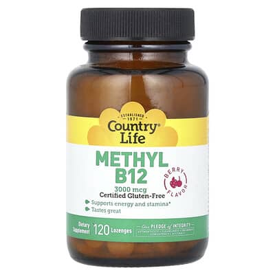 Methyl B12, Berry, 3,000 mcg, 120 пастилок