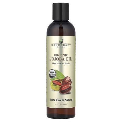 Органическое масло жожоба Handcraft Blends, 8 fl oz (236 ml)
