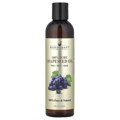 100% Чистое масло виноградных косточек, 8 fl oz (236 ml)