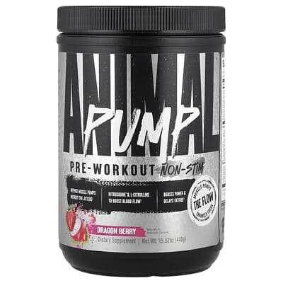 Предтренировочный комплекс Animal Pump™ Non-Stim, Dragon Berry, 15.52 oz (440 g)