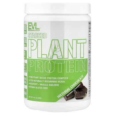 EVLution Nutrition растительный протеин Natural Chocolate, 0.66 lb (300 g)