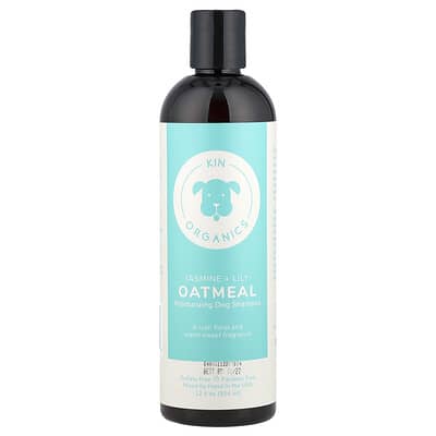 Organic Oatmeal Moisturizing Dog Shampoo, Jasmine + Lily, 12 fl oz (354 ml)