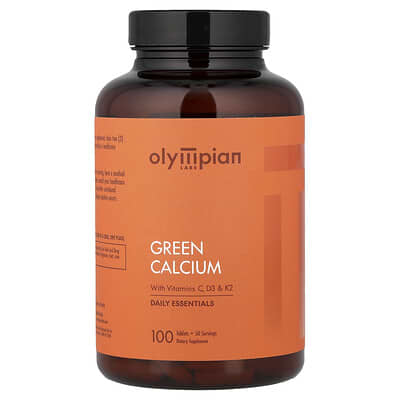 Green Calcium with Vitamins K2/D3, 100 Tablets
