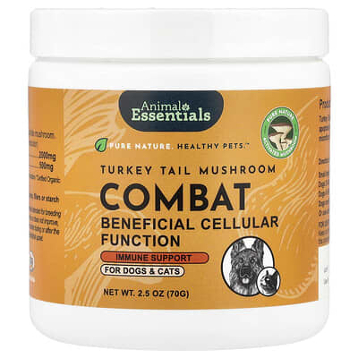 Turkey Tail Mushroom Combat, For Dogs & Cats, 2.5 oz (70 g)
