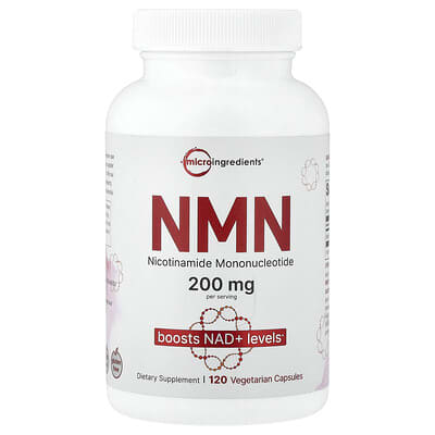 NMN, 120 Vegetarian Capsules (100 mg per Capsule)
