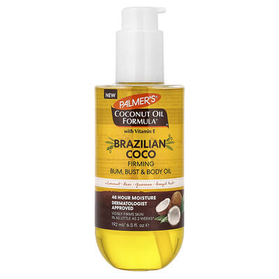 Масло для тела с кокосовым маслом и витамином E, Brazilian Coco, 6.5 fl oz (192 ml)