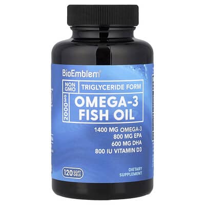 Omega-3 Fish Oil, 120 Soft Gels