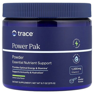 Витаминный комплекс Trace Power Pak, лимон-лайм, 9.7 oz (275 g)