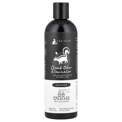 Skunk Odor Eliminator Shampoo, For Dogs + Cats, Unscented, 12 fl oz (354 ml)