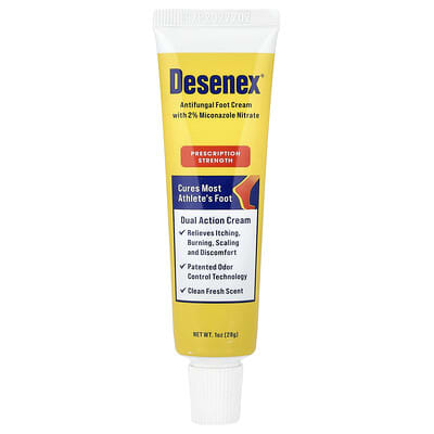 Противогрибковый крем для ног с 2% Miconazole Nitrate, Clean Fresh, 1 oz (28 g)