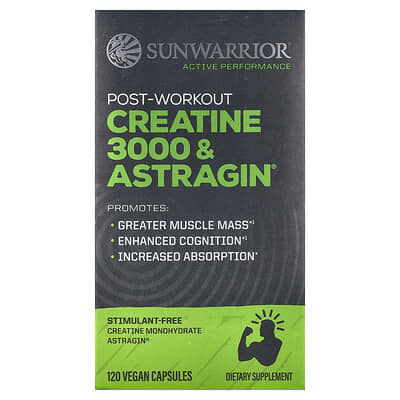 Креатин Post-Workout Creatine 3000 & Astragin®, 120 веганских капсул