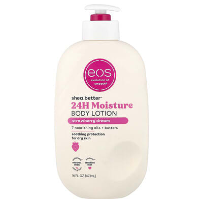 EOS Shea Better™ увлажняющий лосьон для тела Strawberry Dream 473 ml