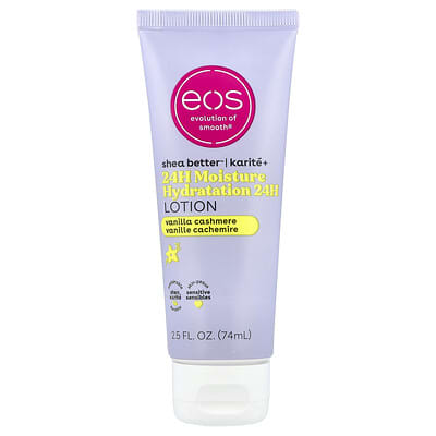 Shea Better, 24H увлажняющий лосьон, ванильный кашемир, 2.5 fl oz (74 ml)