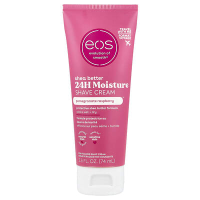 Shea Better, 24H Moisture Shave Cream, Pomegranate Raspberry, 2.5 fl oz (74 ml)