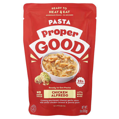 Ready To Heat & Eat, Ready to Eat Pasta, Chicken Alfredo, 10 oz (283 g)