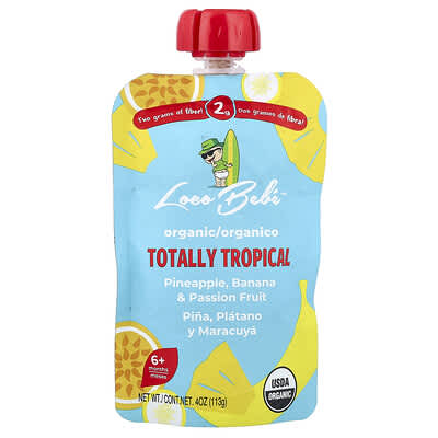 Органическое пюре Totally Tropical для детей от 6 месяцев, 4 oz (113 g)