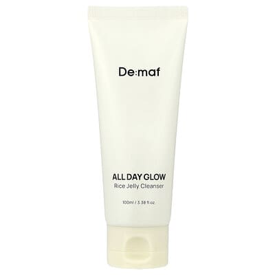 De:maf All Day Glow, очищающее рисовое желе, 3.38 fl oz (100 ml)