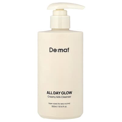 Очищающее молочко De:maf All Day Glow, 10.14 fl oz (300 ml)
