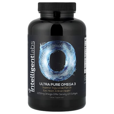 Ultra Pure Omega 3, 120 Softgels (750 mg per Softgel)